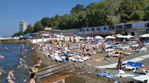 Пляж отеля Жемчужина в Сочи. Обзор пляжа Жемчужина. Лучший пляж в городе Сочи. Развлечения на пляже