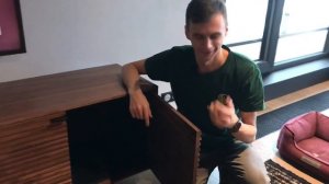 Тумба под ТВ со скрытой проводкой