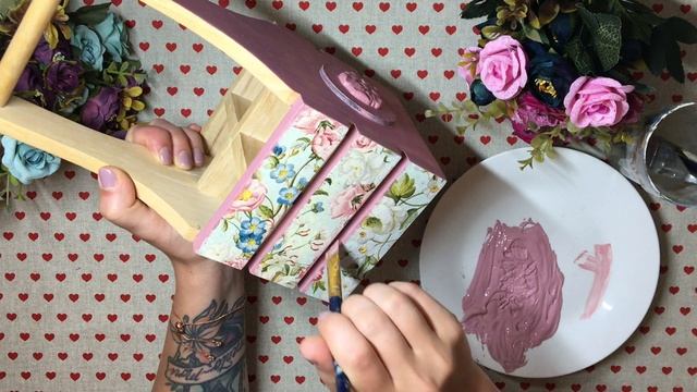 Decoupage Tutorial - Upcycling cutlery caddy