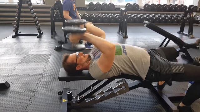 Французский жим с гантелями смотреть онлайн