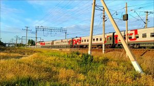 Электровоз ЭП1М417 Имеретинский курорт - Пермь №354