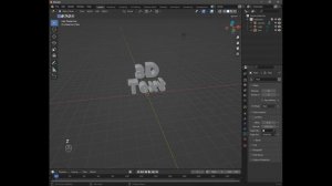 3D текст в Blender. Урок для початківців #4
