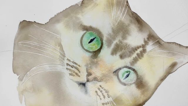 Урок Рисования Акварелью: ТЕХНИКИ И ПРИЁМЫ // Учимся Рисовать Шерсть // Кот Акварелью