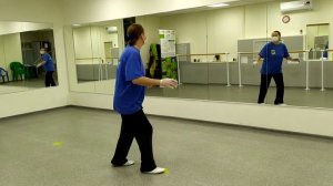 Танцы. Основной шаг Буги-вуги - скрестный трипл степ с твистами