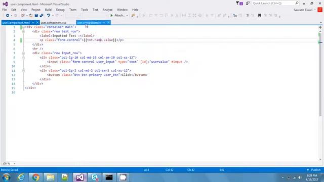 Angular 2 Beginner Tutorial #7 : Binding class properties to component templates смотреть онлайн
