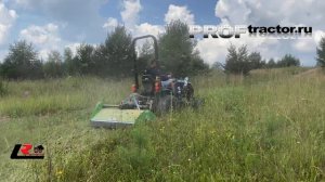 Обзор, тест-драйв профессионального садового трактора Caiman DAKO 25H с косилкой для бурьяна.