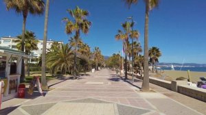 Walking Around in Puerto Banus Beach, Marbella, in March 2023 (4K Ultra HD, 60fps)