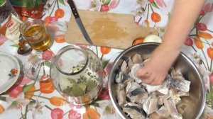 «Селёдка» из толстолобика\ Домашняя «селёдка» \Товстолоб маринований \ Холодные закуски.