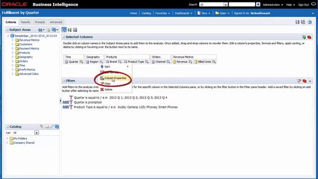 【Oracle BI Cloud 操作方法】ダッシュボード＆非定型分析②：インタラクティブな非定型分析 смотреть онлайн