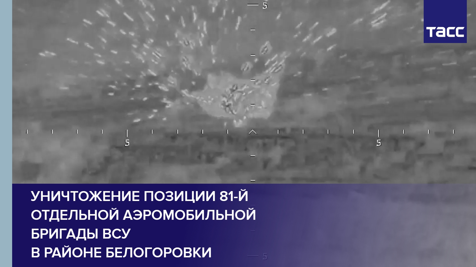 Уничтожение позиции 81-й отдельной аэромобильной бригады ВСУ в районе Белогоровки #shorts