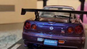 Ignition Model Nismo R34 GT-R R-tune Midnight Purple (1:18 Scale) - Unboxing #ignitionmodel #nissan
