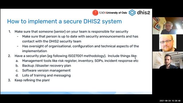 Securing DHIS2 - DHIS2 Annual Conference 2021 смотреть онлайн