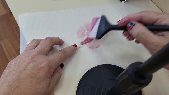 Toning Hair In Pink.