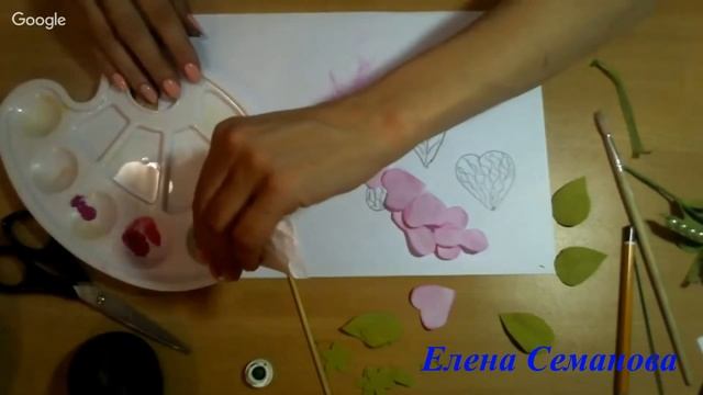 ч.2 Душистый горошек из фоамирана своими руками. Мастер-класс Елены Семановой.DIY. Как сделать брош смотреть онлайн