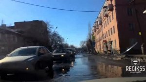 Поездка по ул. Блусевич, Омск