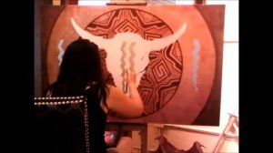 TIME LAPSE OIL PAINTING OF A SKULL. "BLUE LIGHTENING"