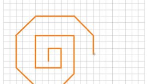 Графический диктант Улитка