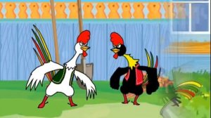 Казахская сказка "Два петуха"