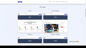 Dev Kindergarten Education Template Vue and React JS academy daycare