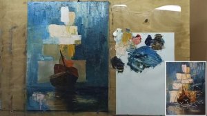 ?Мастер-класс "Парусник"/по мотивам картины Justyna Kopania/живопись маслом/ Марина Бердник