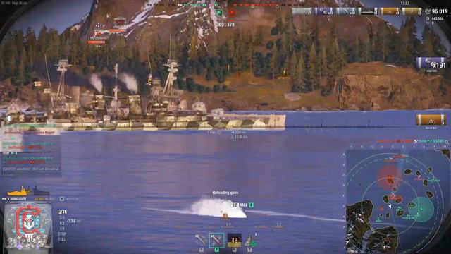 WoWs | Stream Highlight | Agincourt. 160.000 Damage. 4 Kills. 4 Close Quarter Experts. смотреть онлайн