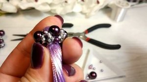 Серьги кисточки своими руками. Красивый колпачок из бисера и бусин.