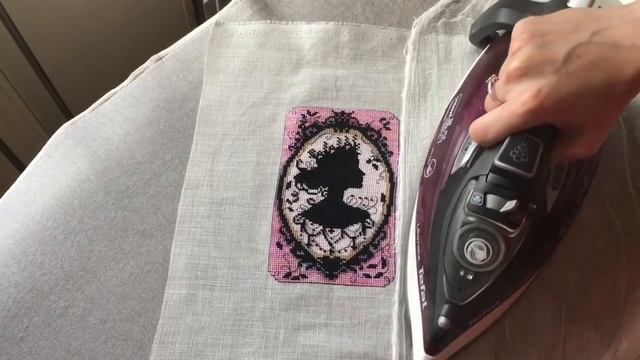 111. Как я убираю заломы на вышивке. смотреть онлайн