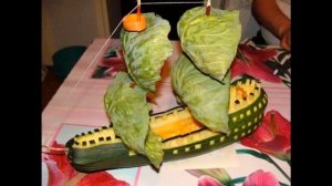 Поделки из овощей и фруктов на выставку