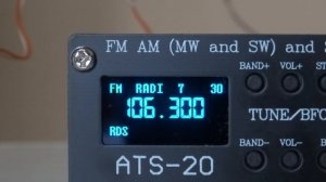Радиоприёмник ATS-20, FM эфир в Твери