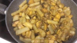 Белые грибы жареные с картошкой