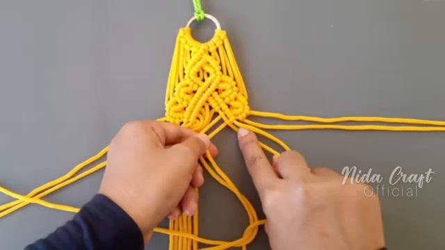 Gantungan Pot Dari Tali Kur | Macrame Pot Gantung Intermediate Pattern смотреть онлайн