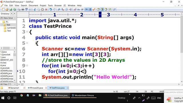 #Interview #Question #logical   How to print matrix principle diagonal elements in single loop