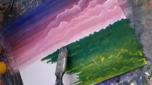 Мастер-класс - Пейзаж гуашью. Изостудия "Волшебная кисточка"