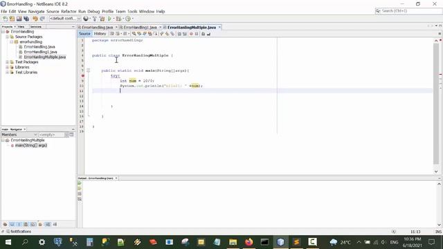 Java Error Handling смотреть онлайн