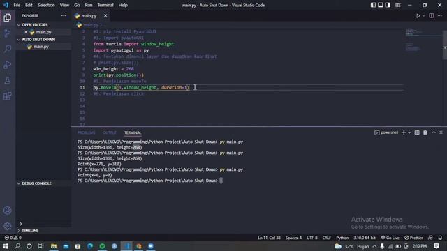 Shut Down Automatically with PyautoGUI Python смотреть онлайн
