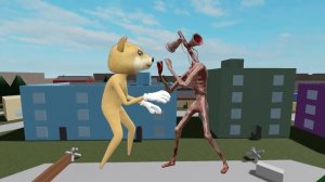 DOGE ROBLOX VS Siren Head , Cartoon Cat , Cartoon Dog