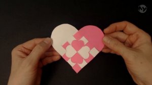 Плетёное сердечко из бумаги. Урок 3