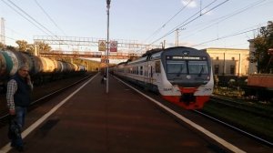 Электропоезд ЭД4М-0479 ЦППК "Физтех-Электричка" станция Яхрома 27.08.2019