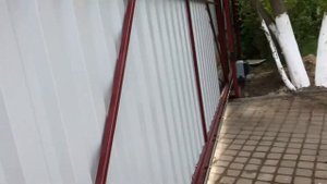 Обшивка Откатные ворот профлистом