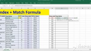 Index + Match Formula-Do Smart work on Excel Get succsess 100% to learn  Ms Excel perfectly