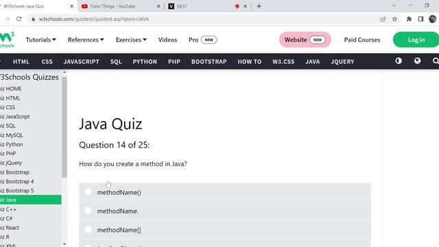 Java - W3schools | W3schools Online Web Tutorials
