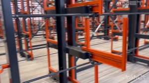 Консольные стеллажи с выдвижными полками АМЕТ на складе АО "ВОРОНЕЖСТАЛЬМОСТ"