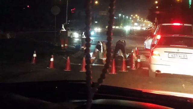 Как делают разметку в Астане. смотреть онлайн