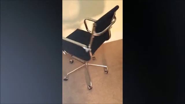 eames black ribbed office boardroom chair смотреть онлайн