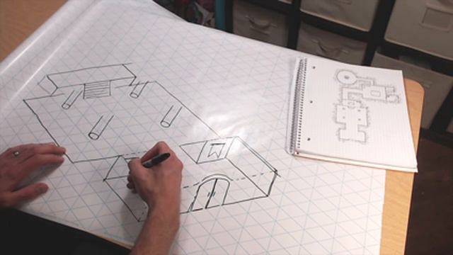 Drawing a Dungeon on Isometric Gaming Paper смотреть онлайн