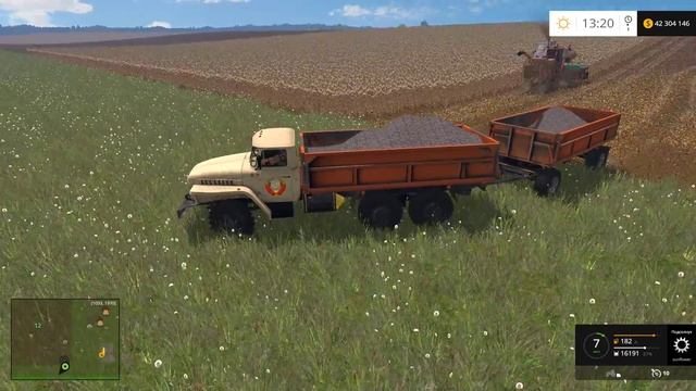 FS-15 Уборка подсолнечника,урал сельхозник смотреть онлайн