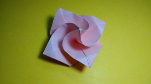 🌹Простая роза из бумаги | Оригами — бумажные цветы.