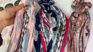 Платок для волос с резинкой