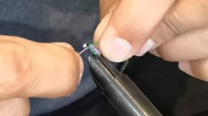 Плетёная или вязаная муха на хариуса