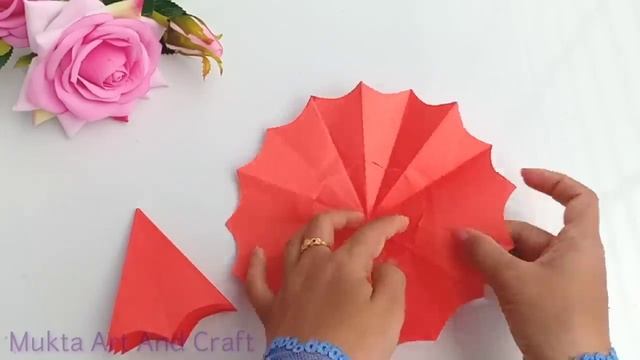 How to make a paper Umbrella that open and close//Very Easy смотреть онлайн